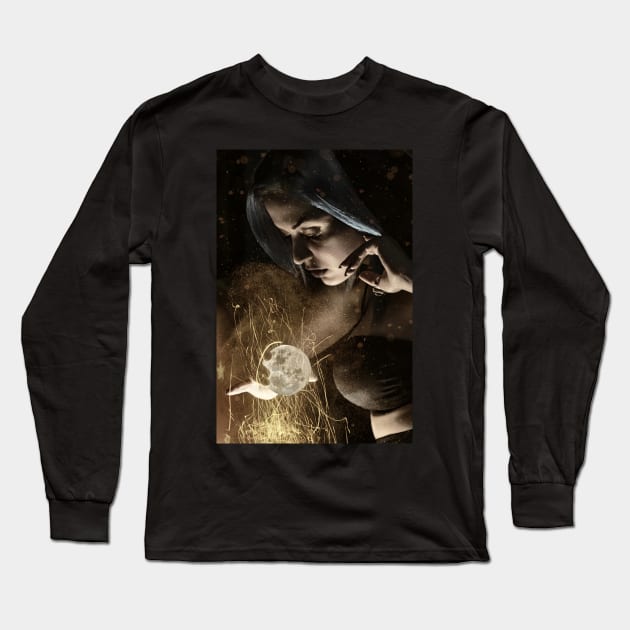 Moon Magik Long Sleeve T-Shirt by SandroAbate